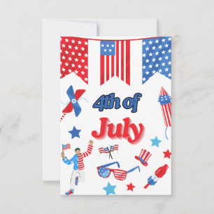 Remerciements Carte de remerciement patriotique du 4 juillet