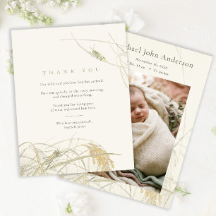 Remerciements Carte de remerciement photo de bébé pour une baby
