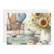 Carte de remerciement plat pour Baby Shower de cui