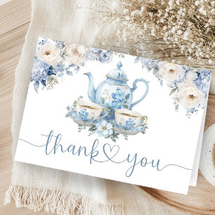 Remerciements Carte de remerciement pliée pour Baby Shower garço