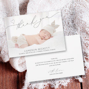 Remerciements Carte de remerciement pour annonce de naissance av