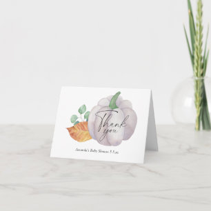 Remerciements Carte de remerciement pour baby shower automnal ci