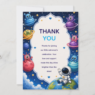 Remerciements Carte de remerciement pour Baby Shower avec de mig