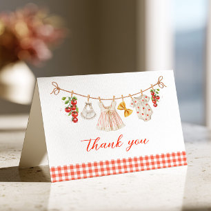 Remerciements Carte de remerciement pour Baby Shower Ciao Baby I