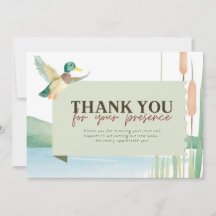 Carte de remerciement pour baby shower colibri can