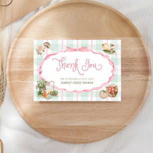 Remerciements Carte de remerciement pour Baby Shower Fille Produ