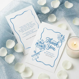 Remerciements Carte de remerciement pour Baby Shower Fresh Off T