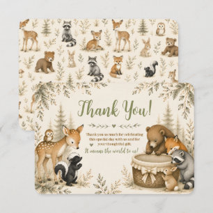 Remerciements Carte de remerciement pour Baby Shower Little Expl