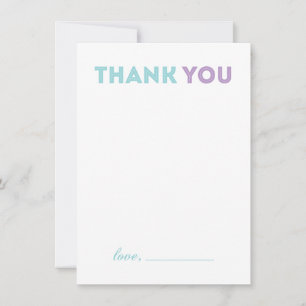 Remerciements Carte de remerciement pour Baby Shower - Modern Gi