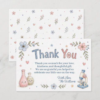 Remerciements Carte de remerciement pour Baby Shower sur la scie