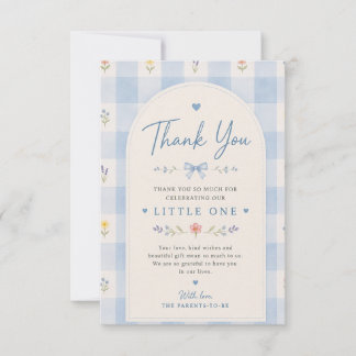 Remerciements Carte de remerciement pour Baby Shower Sweet Garde