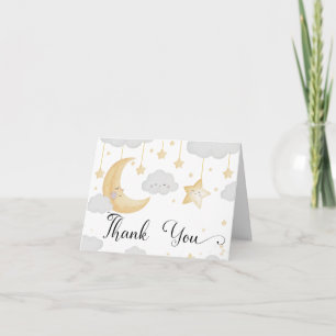 Remerciements Carte de remerciement pour baby shower Twinkle Lit
