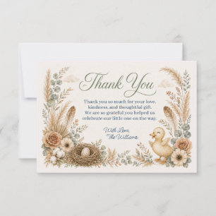 Remerciements Carte de remerciement pour Baby Sprinkle/Shower Th