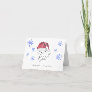 Remerciements Carte de remerciement pour bébé Santa - Baby Showe