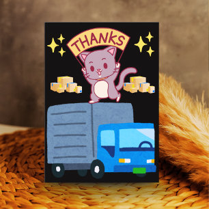Remerciements Carte de Remerciement pour Chauffeur de Livraison