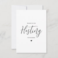 Carte de remerciement pour fournisseur de mariage 