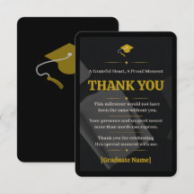 Carte de Remerciement pour la Fête de Remise des D