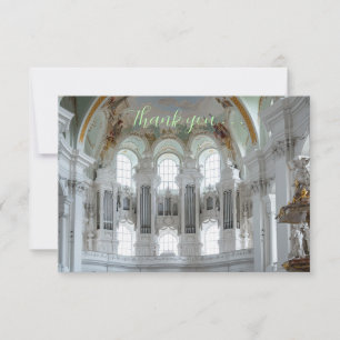 Remerciements Carte de remerciement pour musiciens à l'orgue à t