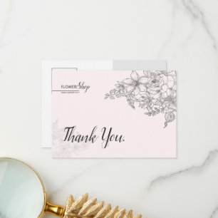 Remerciements Carte de remerciement pour petite entreprise