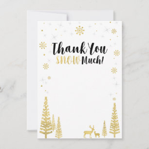 Remerciements Carte de remerciement pour un hiver merveilleux -