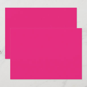 Remerciements Carte de remerciement rose vif   Style minimaliste