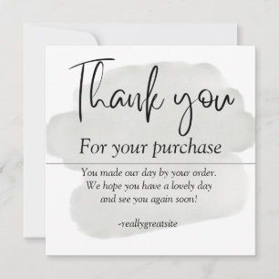 Remerciements carte de remerciement simple