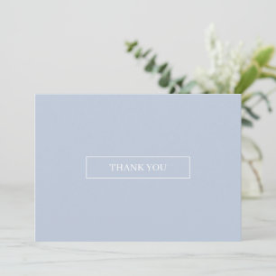 Remerciements Carte de remerciement simple Cieux bleu clair