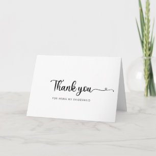 Remerciements Carte de remerciement simple et minimaliste pour d