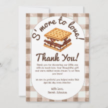 Carte de Remerciement S'more To Love Baby Shower G