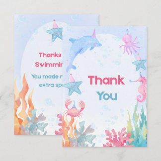 Remerciements Carte de remerciement Two Deep