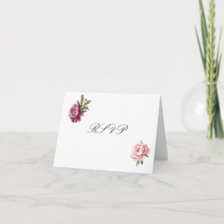 Remerciements Carte de réponse RSVP Foi Espérance Amour avec env
