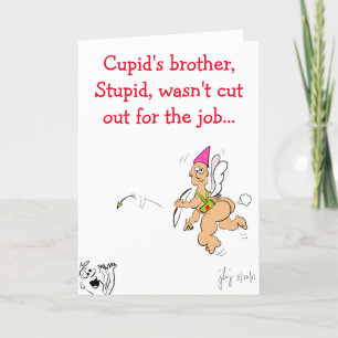 Remerciements Carte de Saint Valentin du Frère Cupid