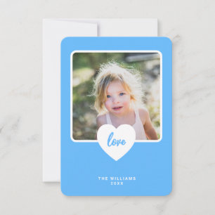 Remerciements Carte de Saint-Valentin pour photo de classe avec