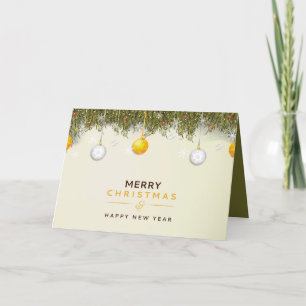Remerciements Carte de soumission de Noël Joyeux Arbre Rustique