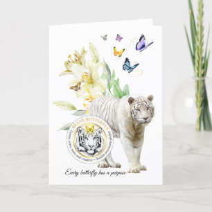Remerciements Carte de Sympathie pliée avec message à l'intérieu