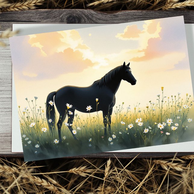 Remerciements Carte de sympathie pour cheval (May the memories you shared bring you comfort and peace.
)