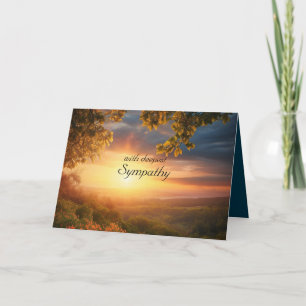 REMERCIEMENTS CARTE DE SYMPATHIE SLEVER SUNSET