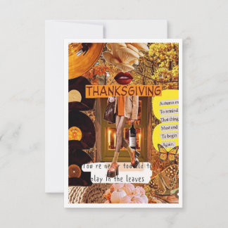 Remerciements Carte de Thanksgiving