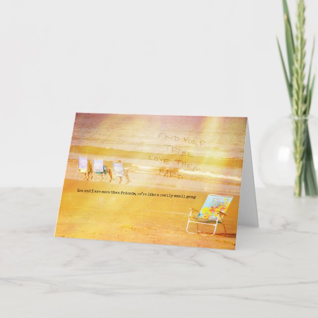 Remerciements Carte de voeux BEACH GANG (Devant)