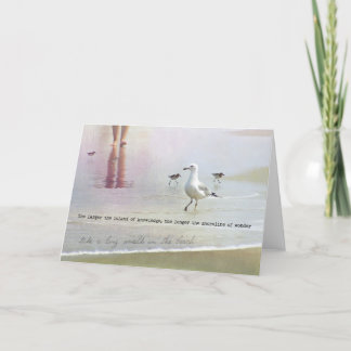 Remerciements Carte de voeux BEACH WALK