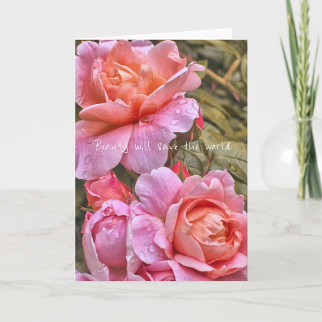 Remerciements Carte de voeux BEAUTY (Devant)