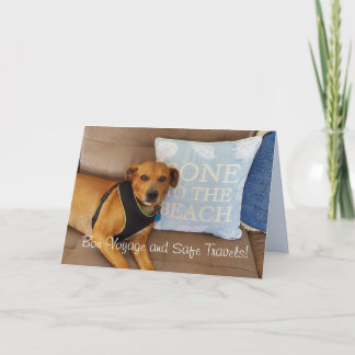 Remerciements Carte de voeux "Bon voyage et voyage en sécurité"