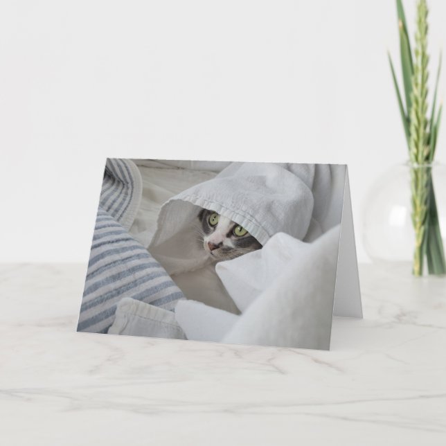 Remerciements Carte de voeux Boris the Cute Nubber Kitty (Devant)