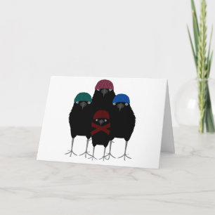 Remerciements Carte de voeux Chill Crows