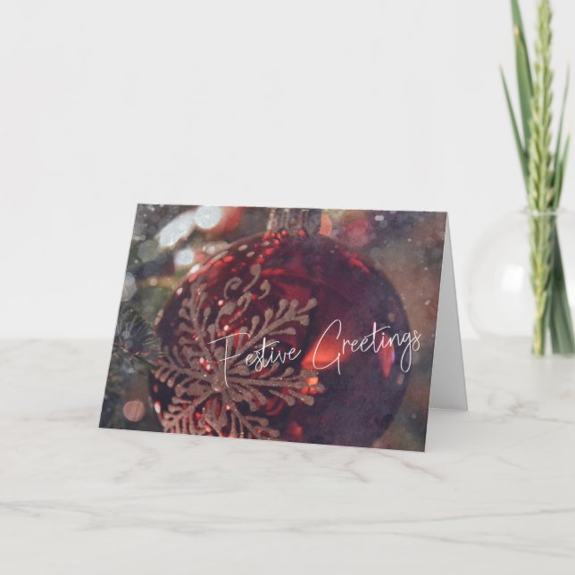 Remerciements Carte de vœux CHRISTMAS REDS (Devant)