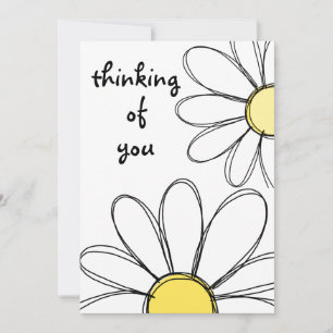 Remerciements Carte de voeux Daisy