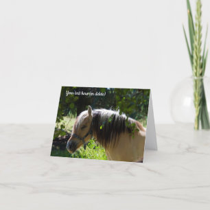 Remerciements Carte de vœux de cheval de Fjord norvégien