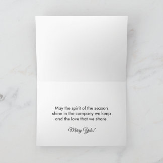 Remerciements Carte de vœux de Joyeux Yule
