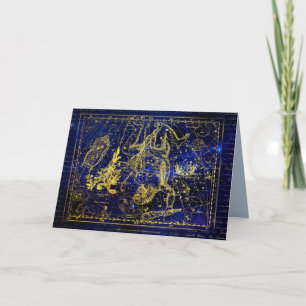 Remerciements carte de voeux de la constellation d'hercules