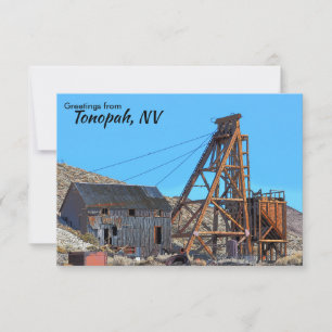 Remerciements Carte de voeux de Tonopah Nevada